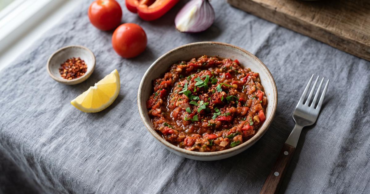 Acılı Ezme, Turkish Spicy Tomato Relish