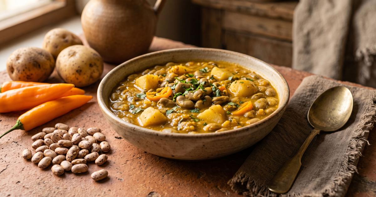 Ají de Habas, Andean Fava Beans in Aji Amarillo