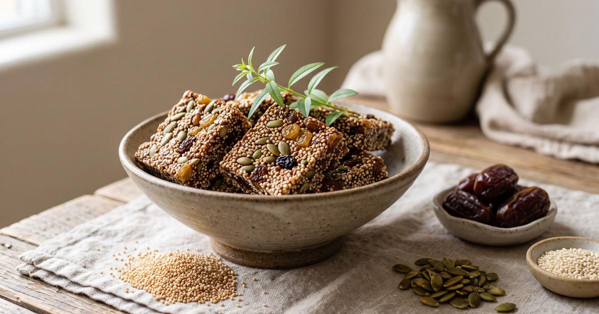 Alegrias, Popped Amaranth and Date Bars