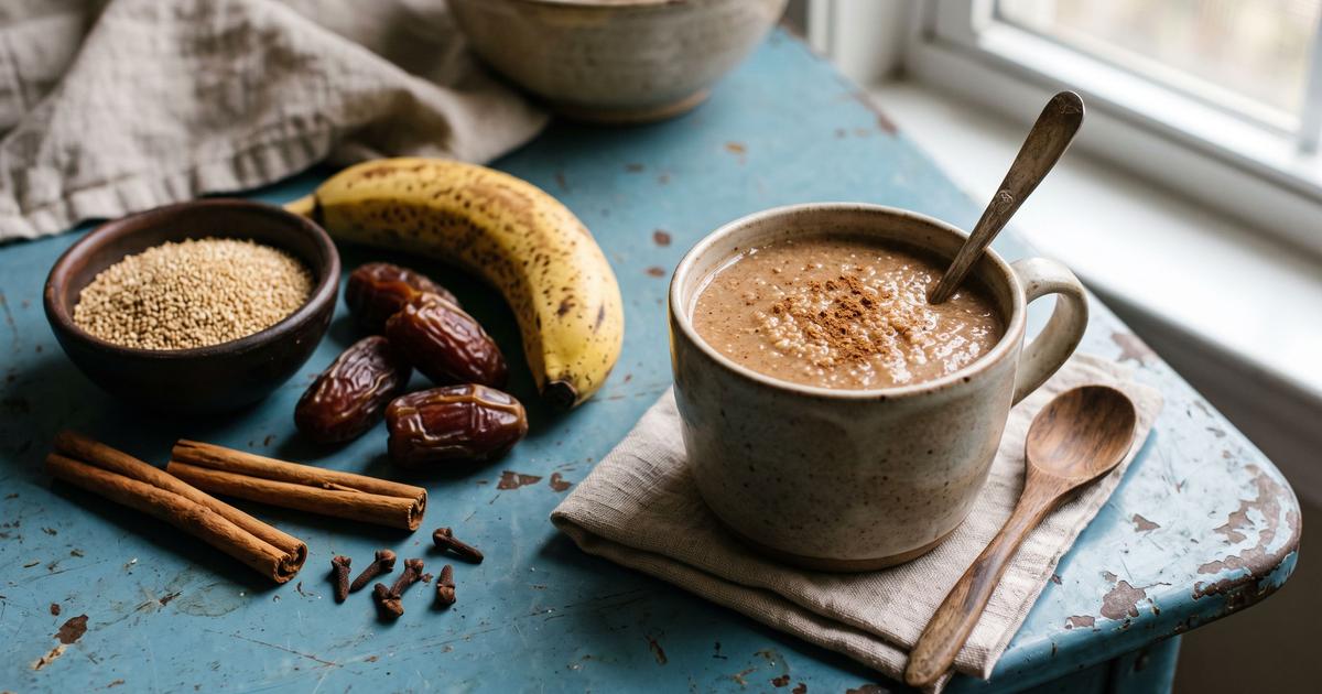 Amaranth Atole with Banana and Cinnamon