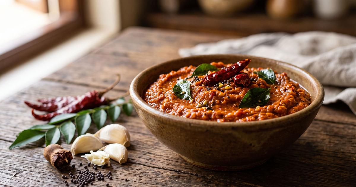 Andhra Tomato Pachadi, South Indian Tomato Chutney
