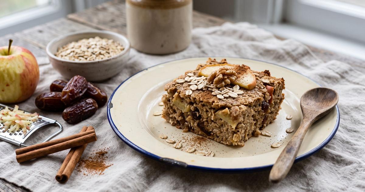 Apple Cinnamon Overnight Baked Oatmeal