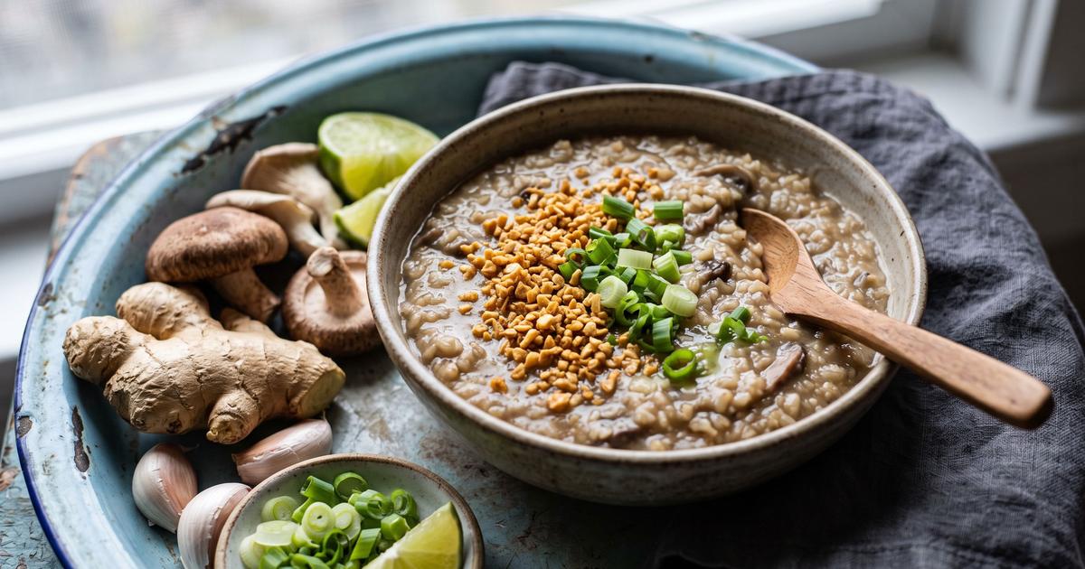 Arroz Caldo, Filipino Ginger Rice Porridge