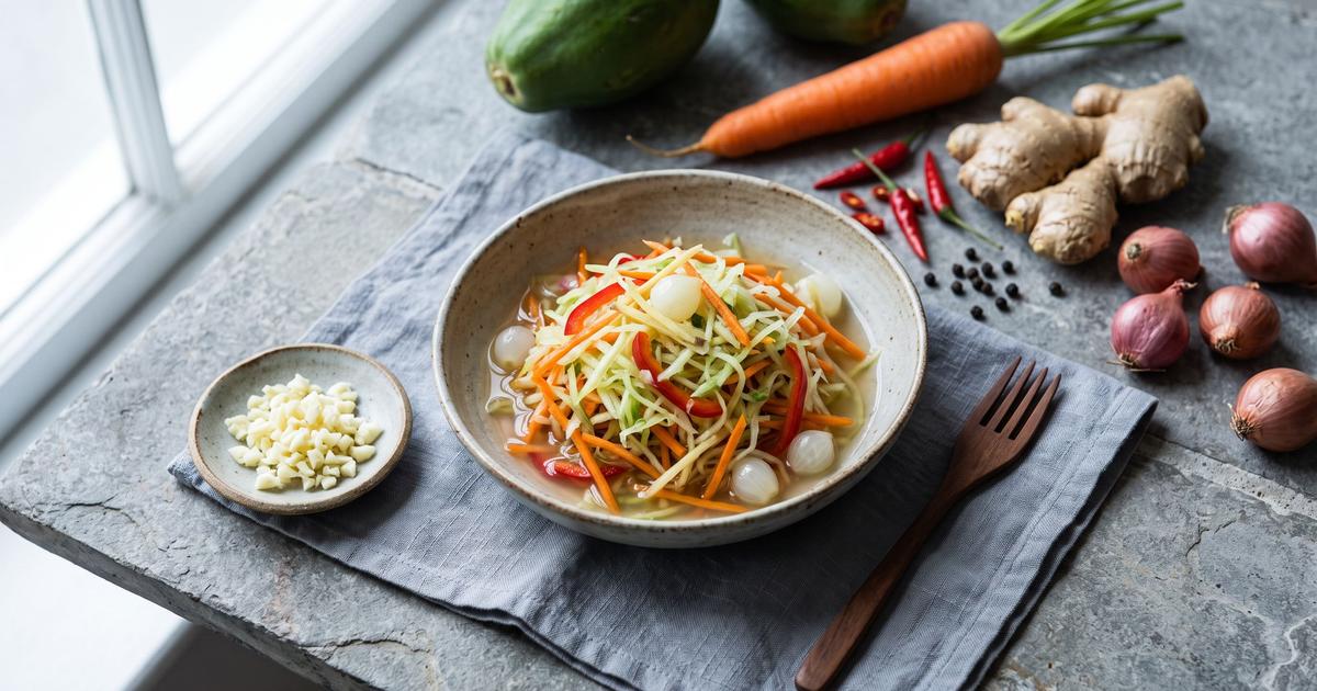 Atchara, Filipino Pickled Green Papaya