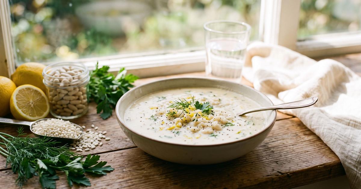 Avgolemono, Egg-Free Greek Lemon Soup