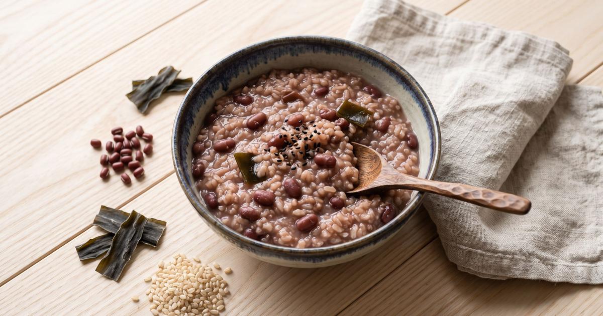 Azuki-gayu, Japanese Red Bean Rice Porridge