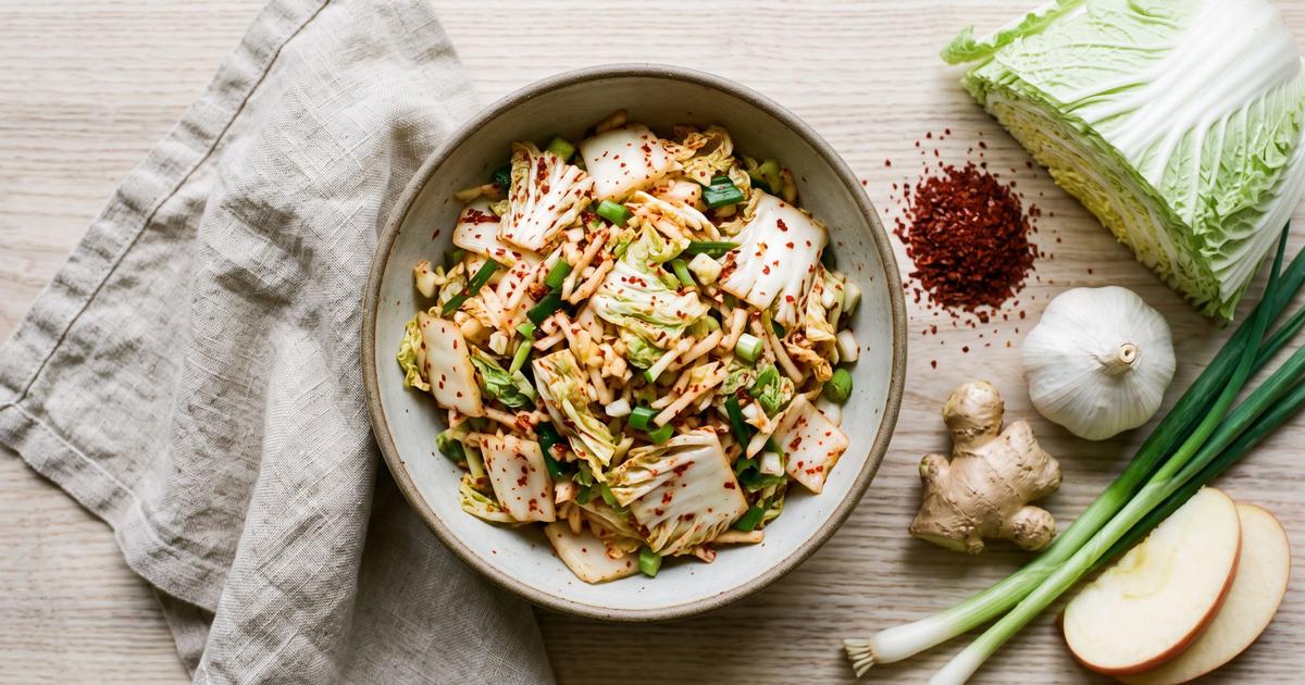 Baechu-geotjeori, Fresh Napa Cabbage Kimchi Salad