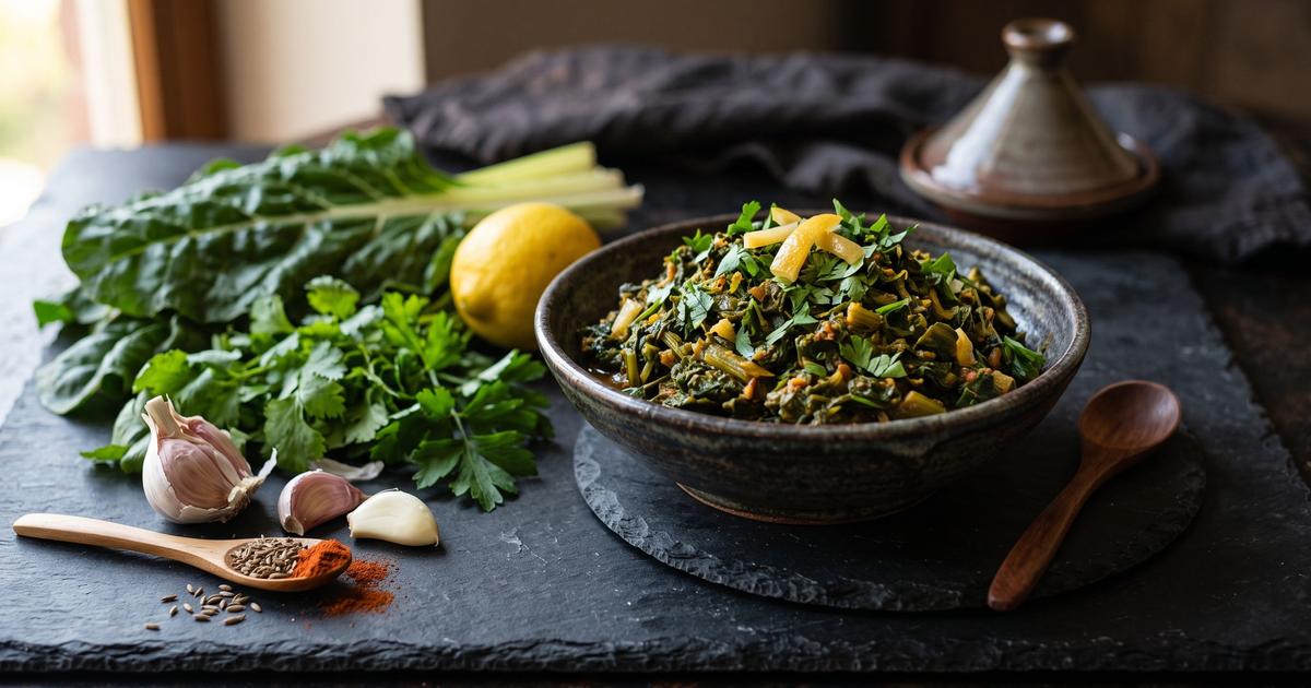 Bakoula, Moroccan Braised Greens