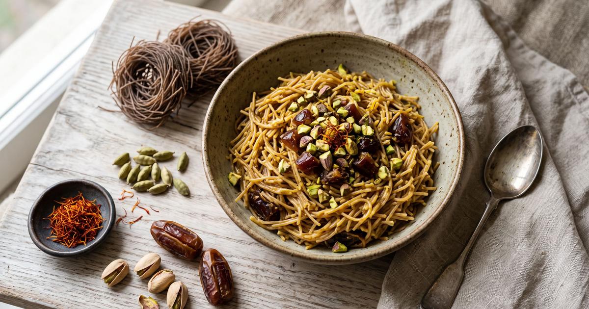 Balaleet, Gulf Saffron and Cardamom Vermicelli