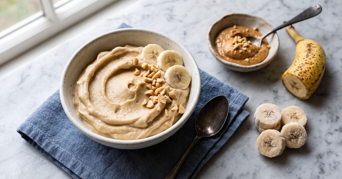 Banana Peanut Nice Cream