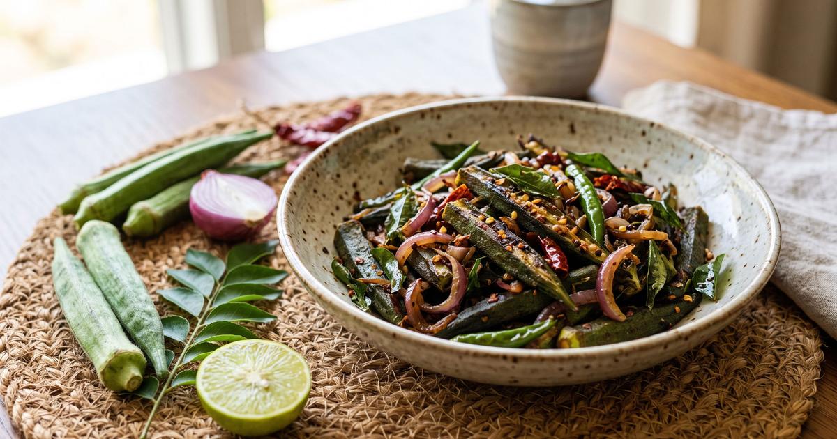 Bandakka Thel Dala, Sri Lankan Deviled Okra