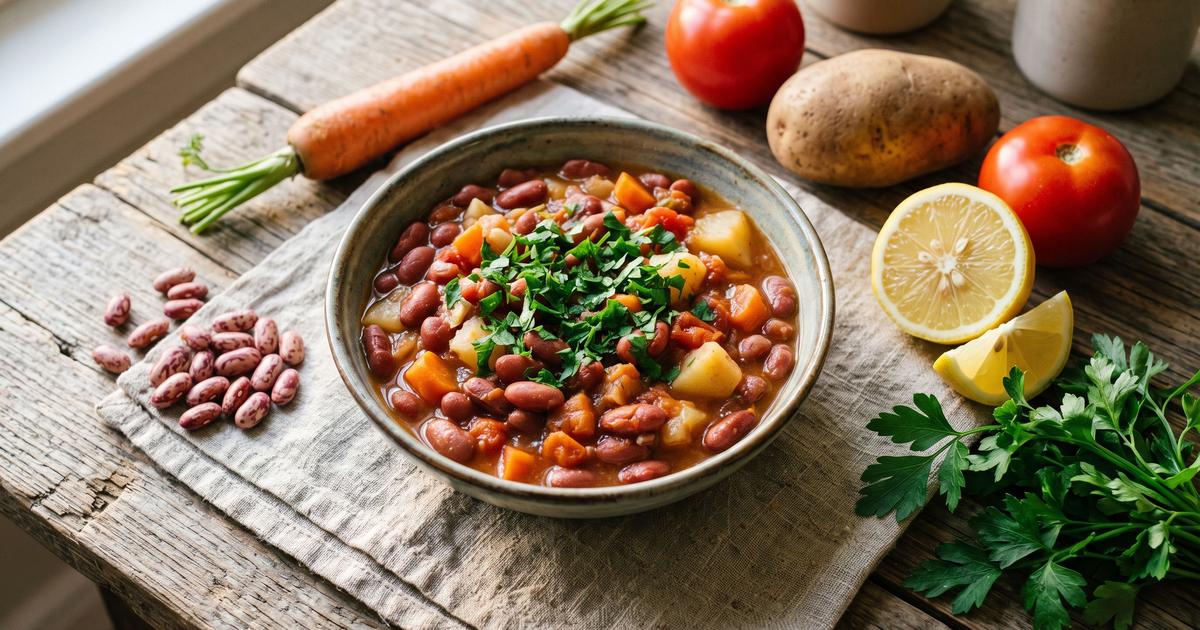 Barbunya Pilaki, Turkish Stewed Cranberry Beans
