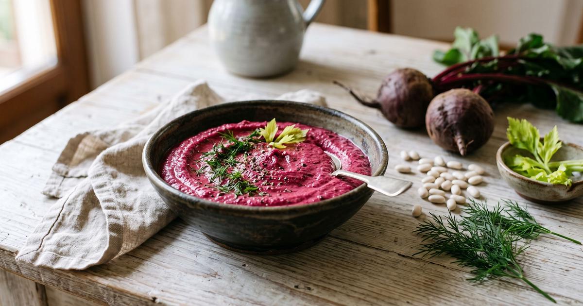 Beetroot and Dill Dip