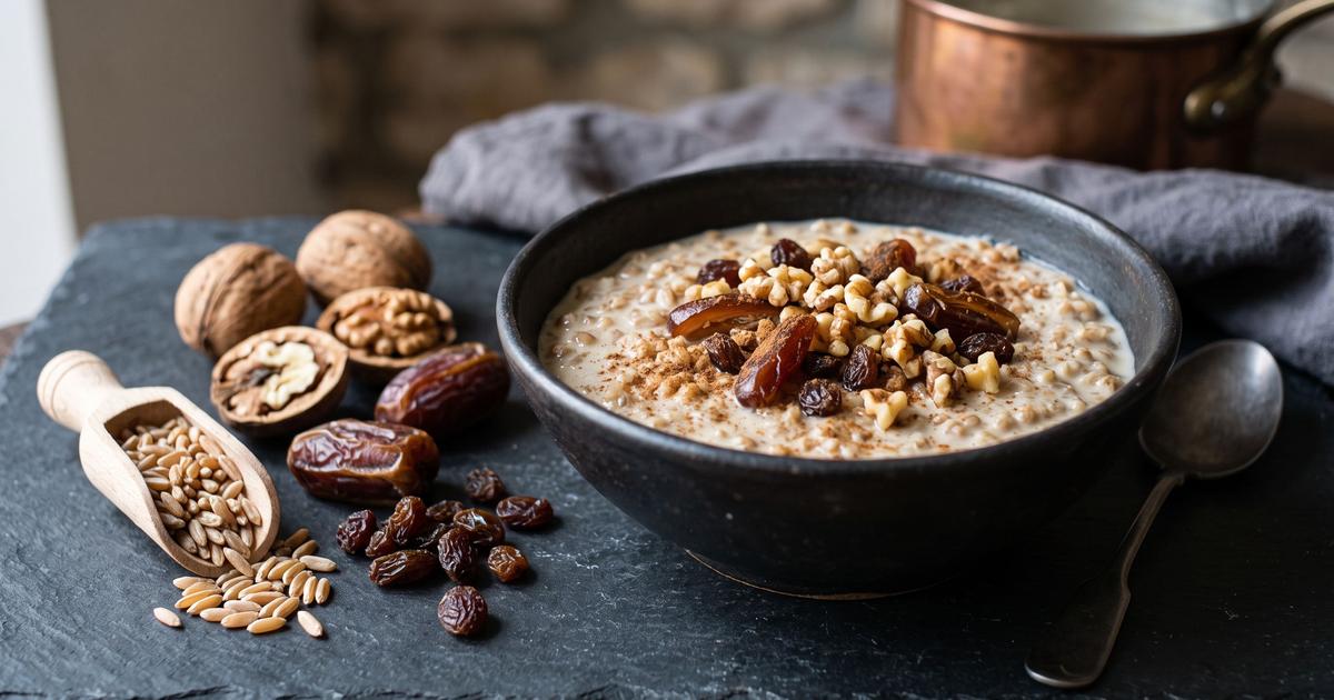Belila, Egyptian Wheat Berry Porridge