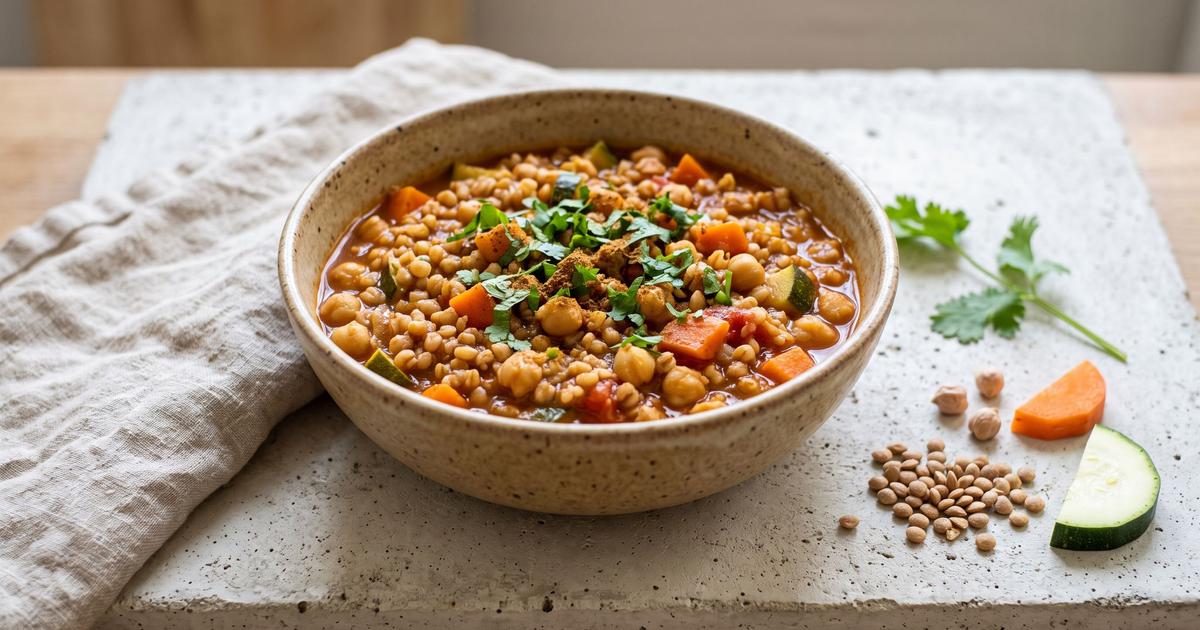 Berkoukes, Amazigh Vegetable and Pasta Soup