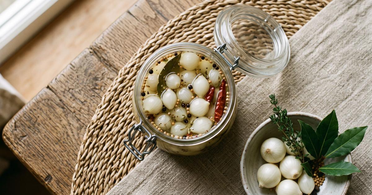 British Pub-Style Pickled Onions