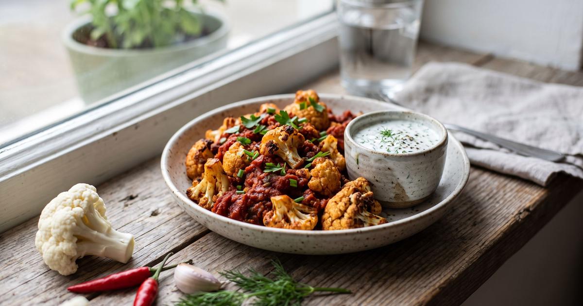 Buffalo Cauliflower Bites