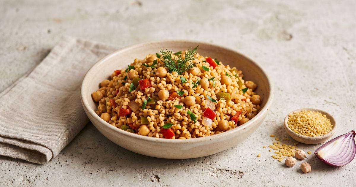 Bulgur Pilaf with Chickpeas