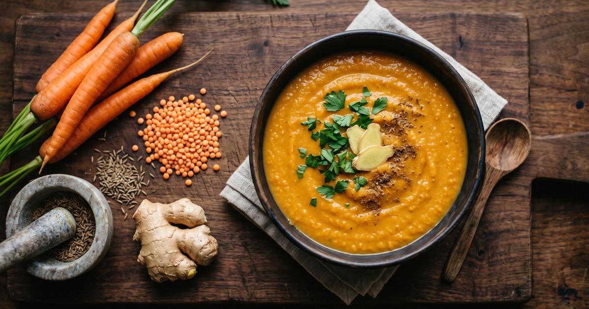 Carrot and Red Lentil Soup