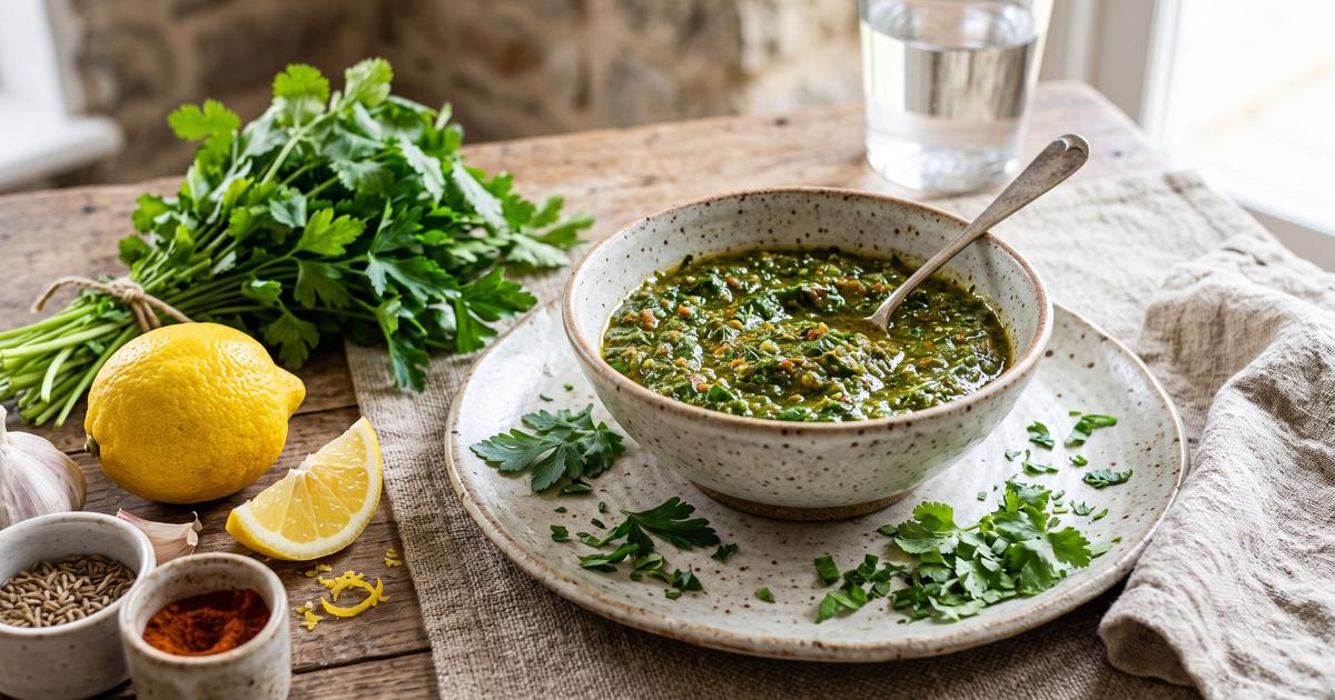Chermoula, Moroccan Herb and Spice Sauce