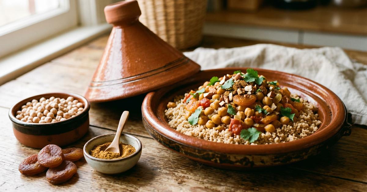 Chickpea and Apricot Tagine