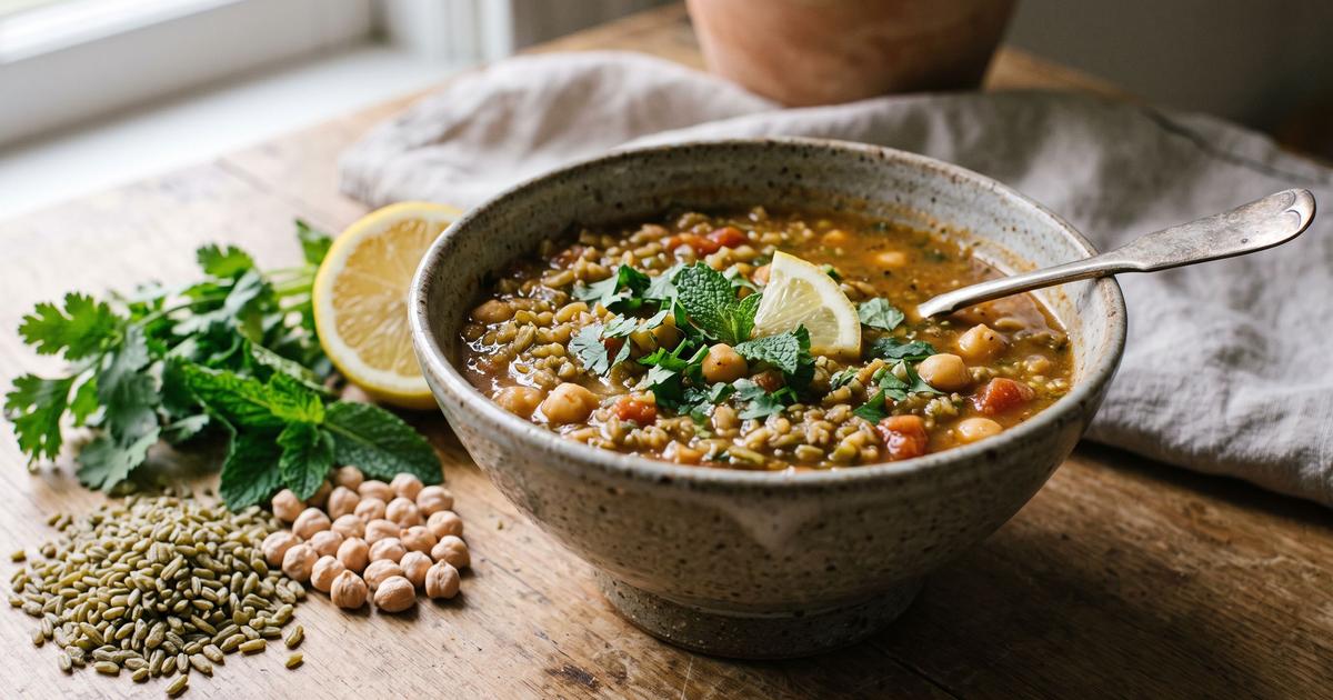 Chorba Frik, Algerian Freekeh Soup