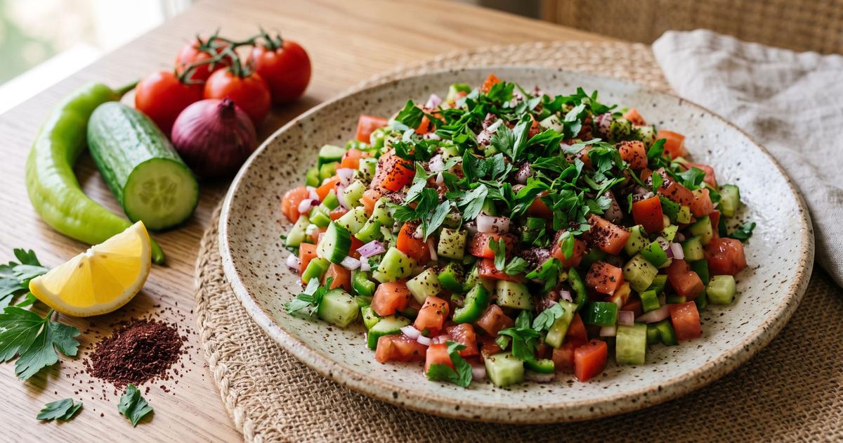 Çoban Salatası, Turkish Shepherd's Salad