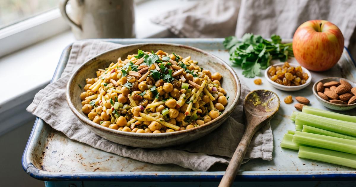 Coronation Chickpea Salad