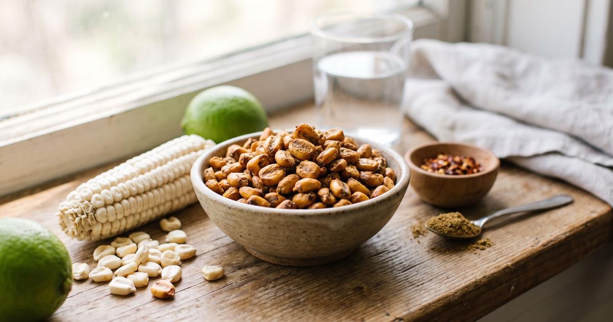 Crunchy Roasted Hominy, Cancha-Style