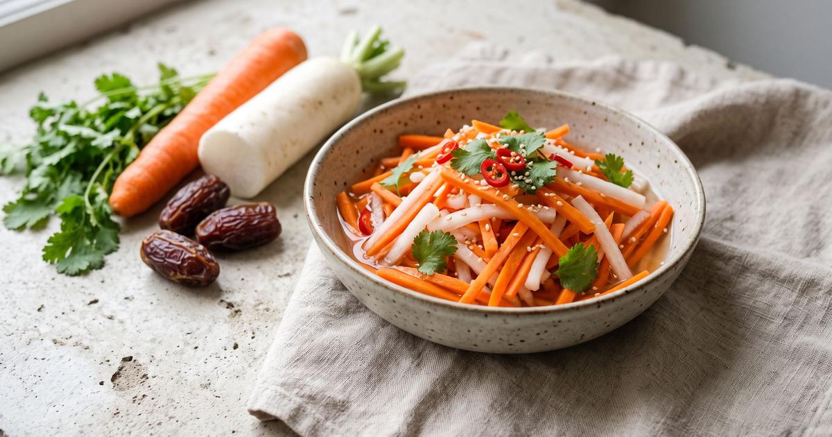 Do Chua, Vietnamese Pickled Daikon and Carrot