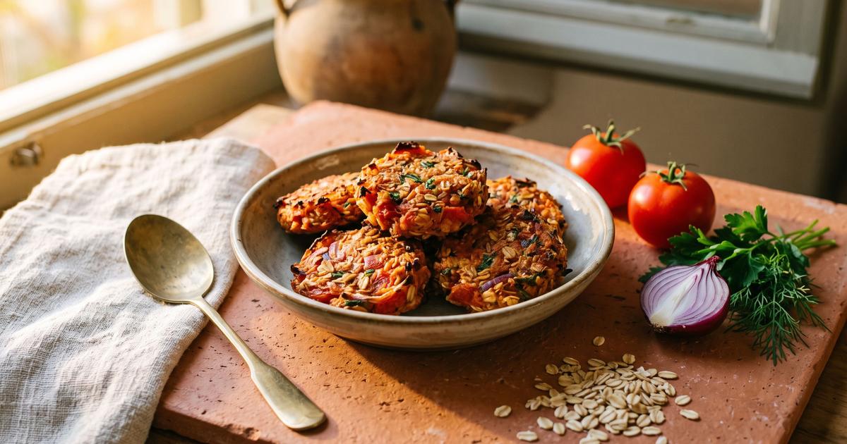 Domatokeftedes, Santorini Baked Tomato Fritters