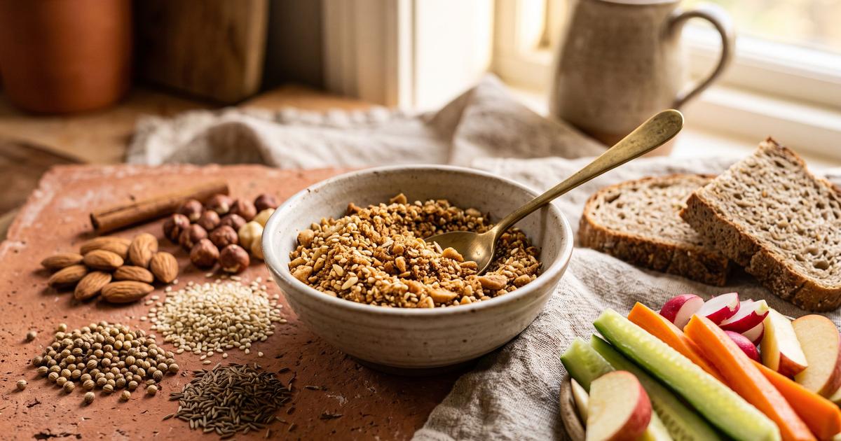 Dukkah, Egyptian Nut and Seed Blend