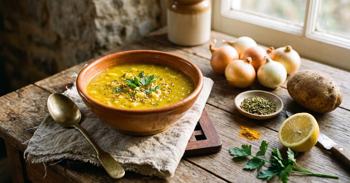 Eshkeneh, Persian Onion Soup