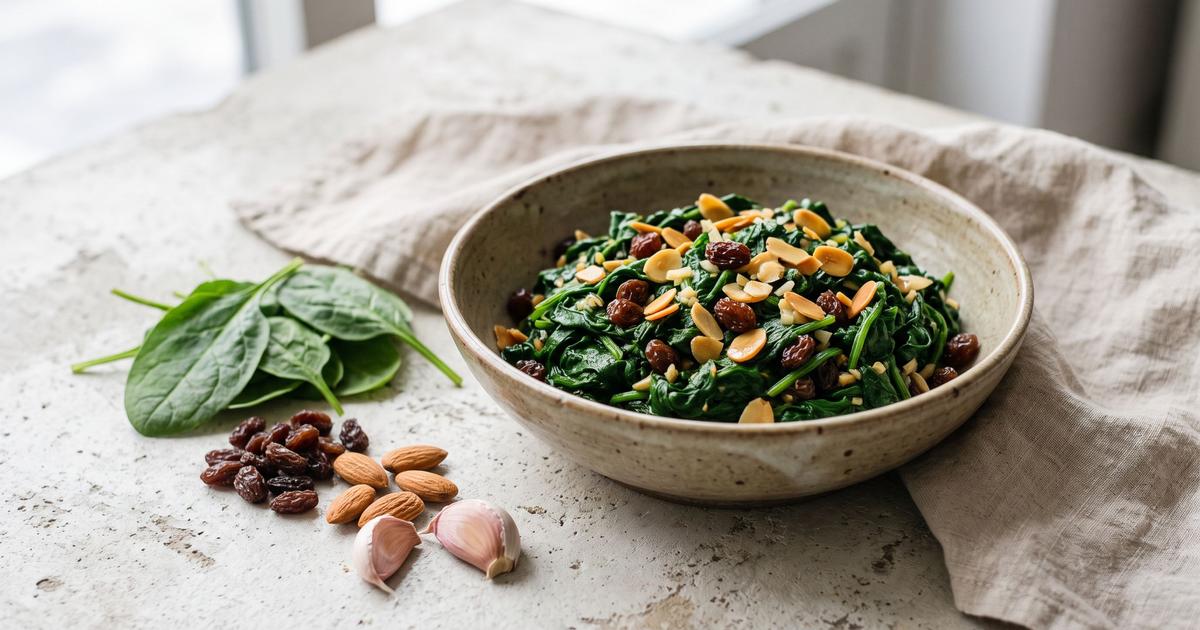 Espinacas a la Catalana, Catalan Spinach
