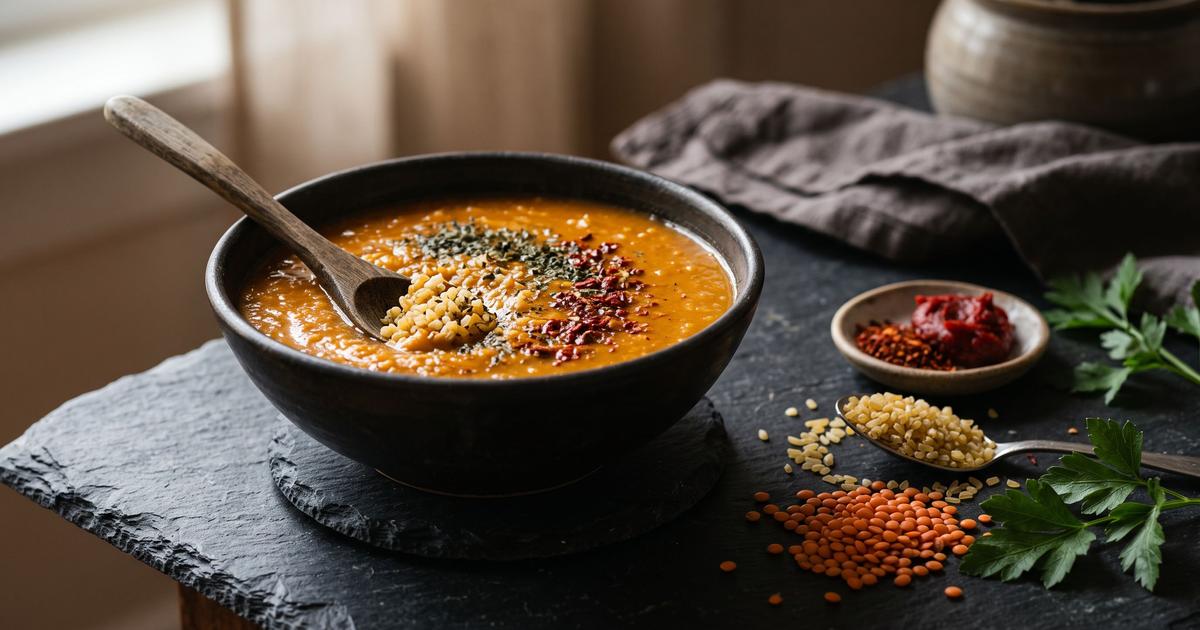 Ezogelin Çorbası, Turkish Red Lentil Soup
