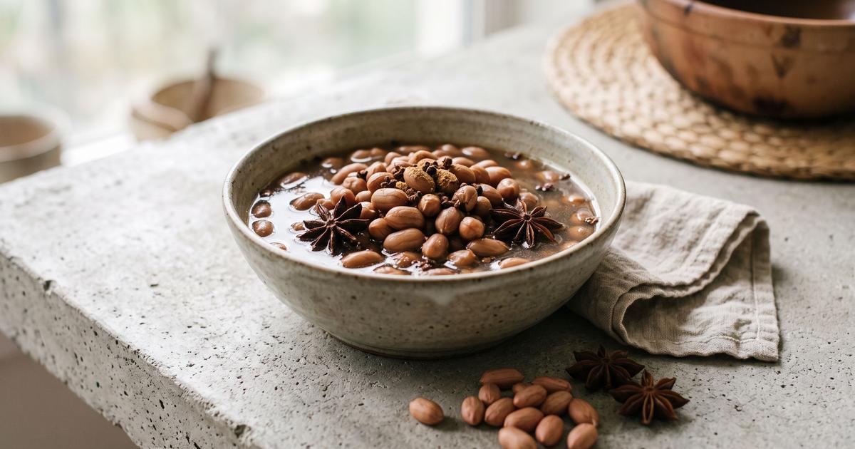 Five-Spice Simmered Peanuts