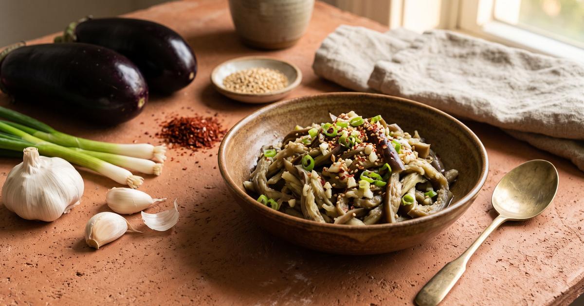 Gaji Namul, Steamed Eggplant