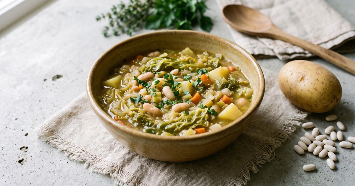 Garbure, Gascon Cabbage and White Bean Soup