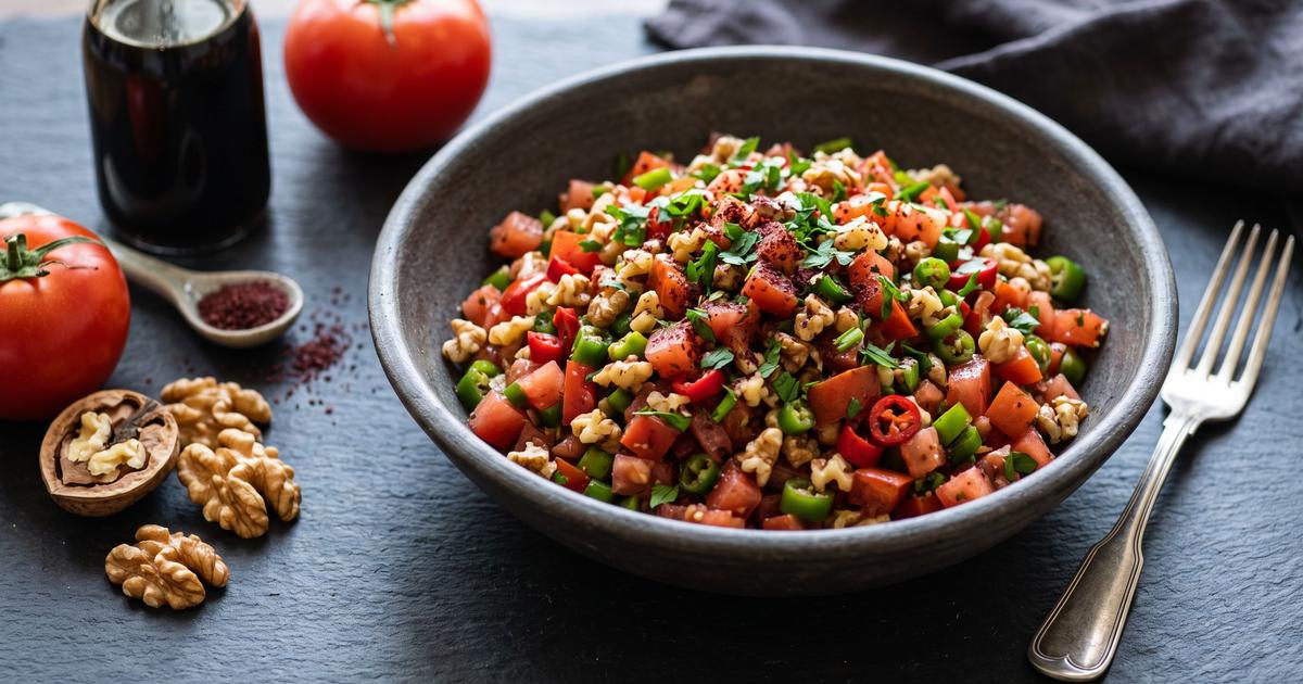 Gavurdağı Salatası, Turkish Walnut and Pomegranate Salad