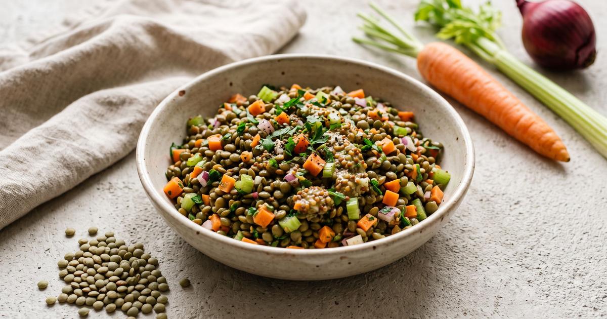 German Lentil Salad (Linsensalat)