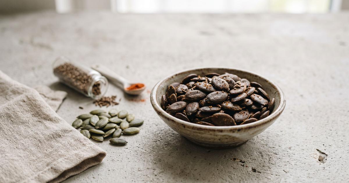 Geröstete Kürbiskerne, Roasted Pumpkin Seeds