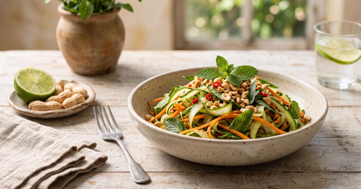 Goi Dua Leo, Vietnamese Cucumber and Peanut Salad