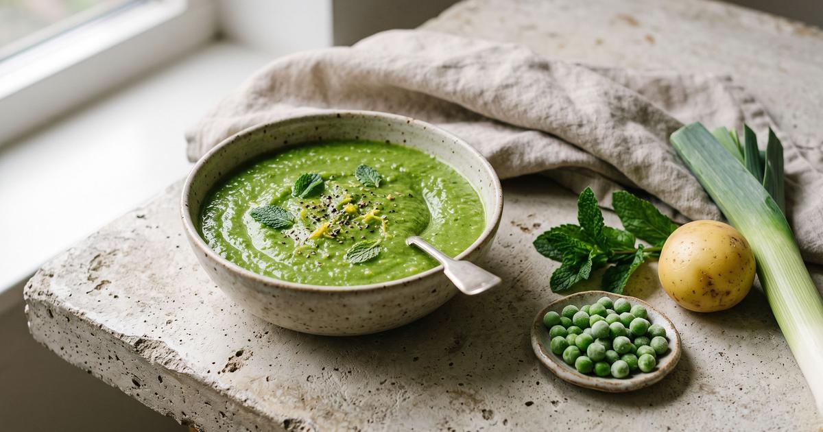 Green Pea and Mint Soup
