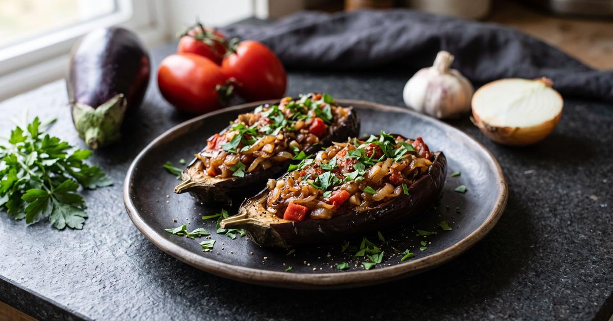 Imam Bayildi, Braised Stuffed Eggplant