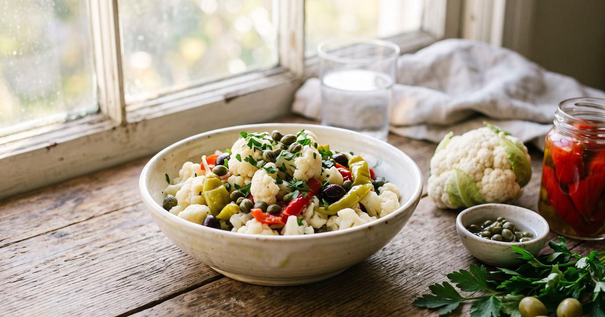 Insalata di Rinforzo, Neapolitan Cauliflower Salad