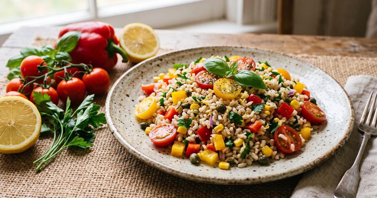 Insalata di Riso, Italian Summer Rice Salad