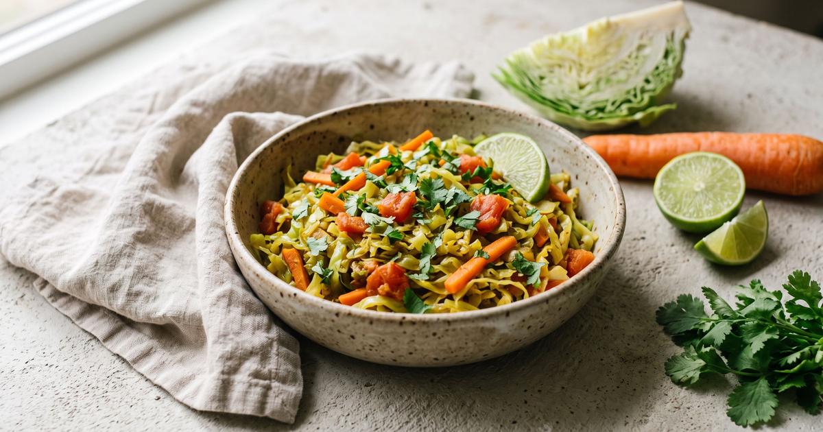 Kabichi, Kenyan Braised Cabbage and Carrot