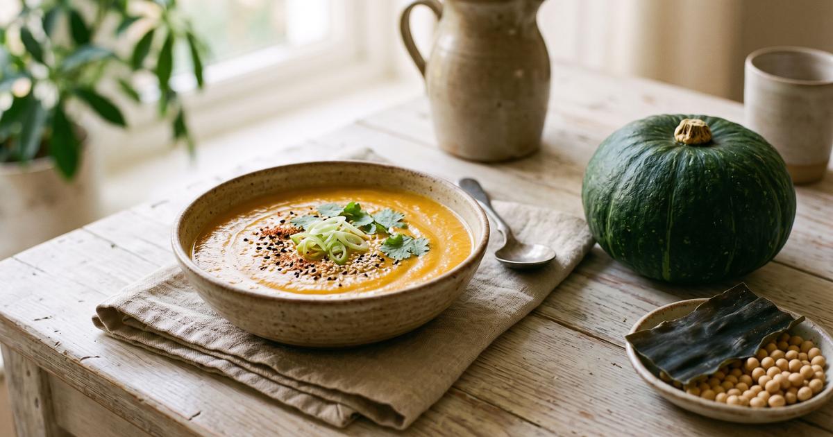 Kabocha Surinagashi, Puréed Squash Soup