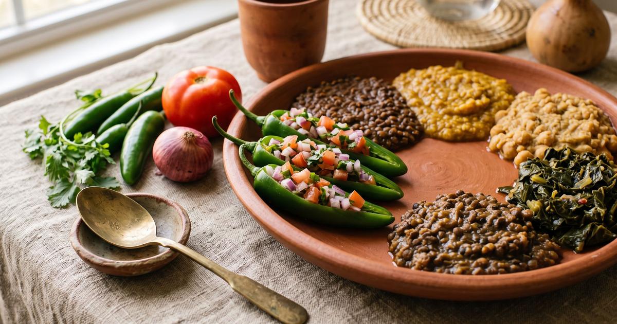 Karya, Ethiopian Stuffed Green Chilies