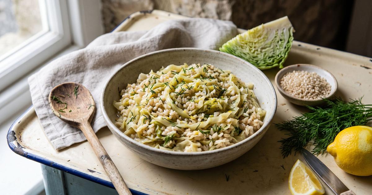 Lahanorizo, Greek Cabbage and Rice